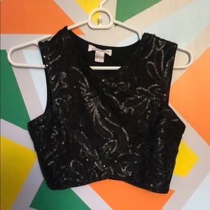a cute top with sparkles